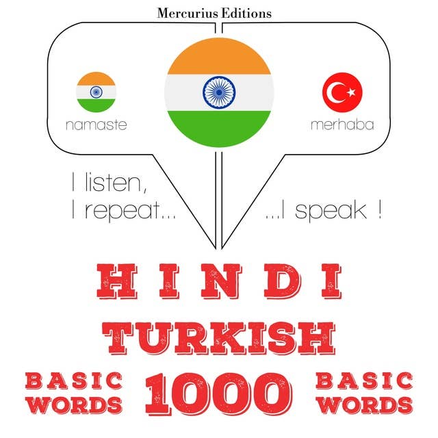 Hindi – Turkish : 1000 basic words