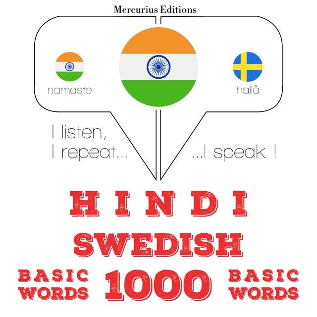 Hindi – Swedish : 1000 basic words