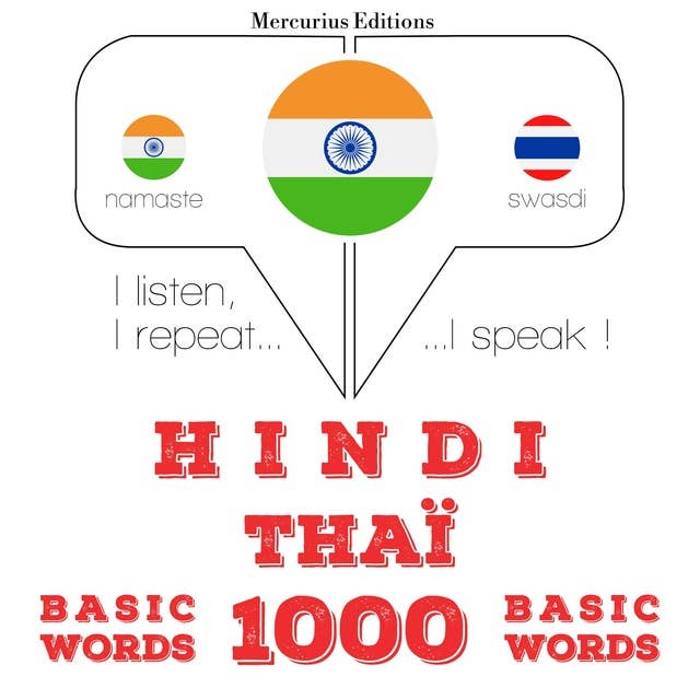 Hindi – Thaï : 1000 basic words
