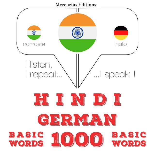 Hindi – German : 1000 basic words
