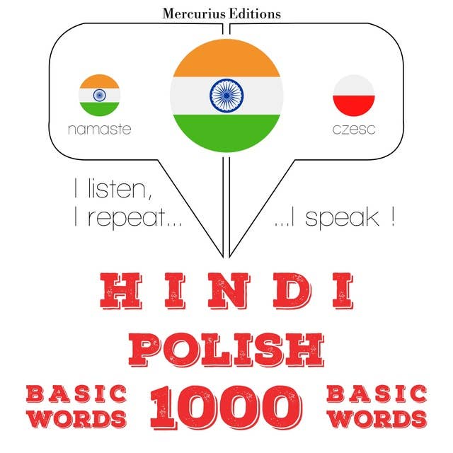 Hindi – Polish : 1000 basic words