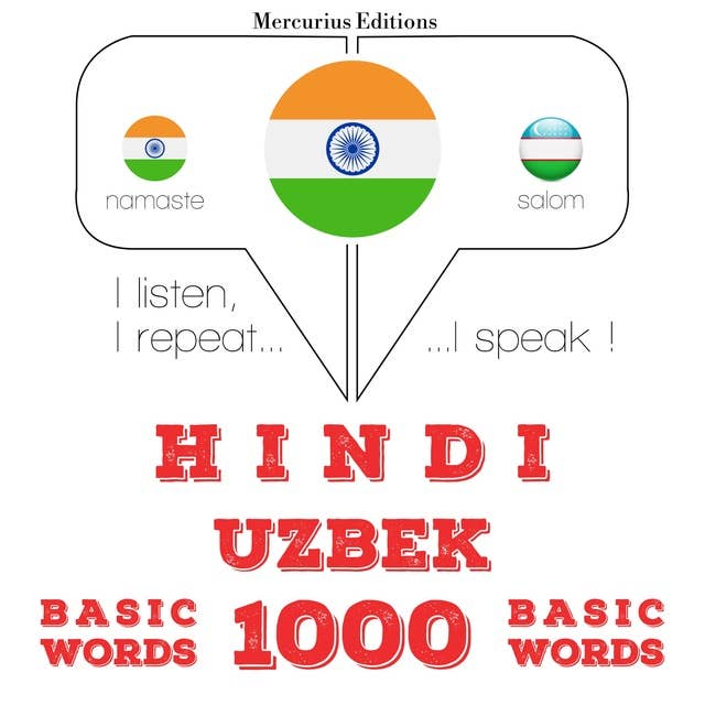Hindi – Uzbek : 1000 basic words