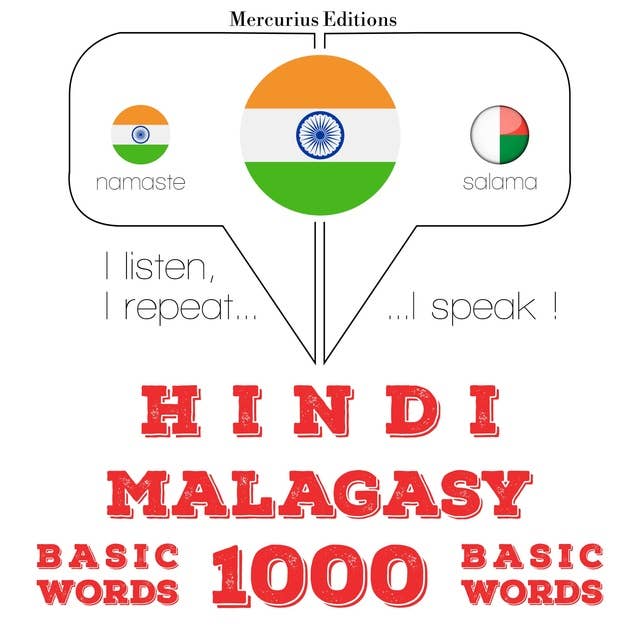 Hindi – Malagasy : 1000 basic words