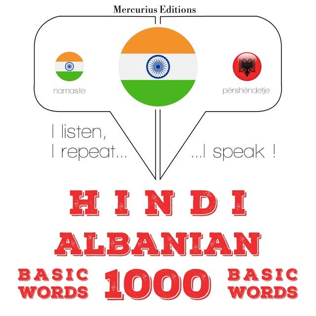 Hindi – Albanian : 1000 basic words