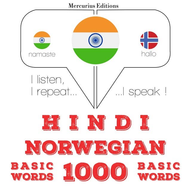 Hindi – Norwegian : 1000 basic words