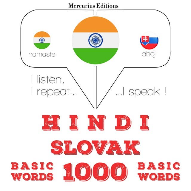 Hindi – Slovak : 1000 basic words