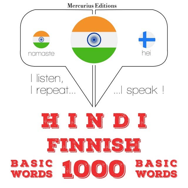 Hindi – Finnish : 1000 basic words