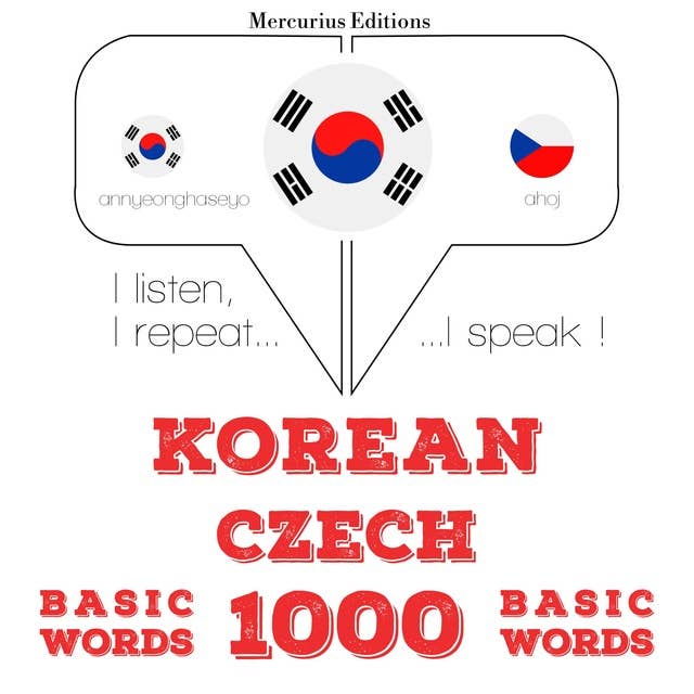 Korean – Czech : 1000 basic words
