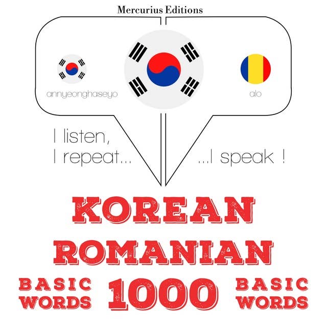Korean – Romanian : 1000 basic words
