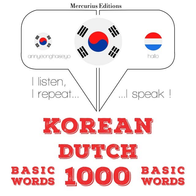 Korean – Dutch : 1000 basic words