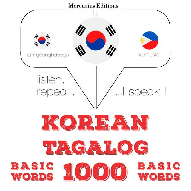 Korean – Tagalog : 1000 basic words