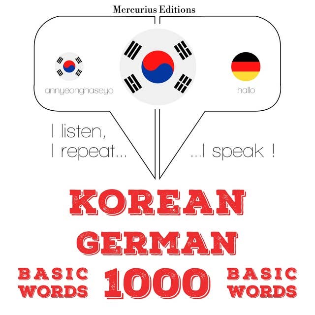 Korean – German : 1000 basic words