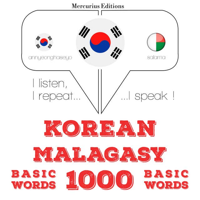 Korean – Malagasy : 1000 basic words