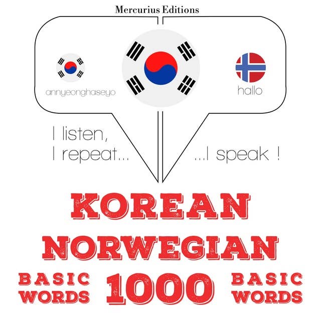 Korean – Norwegian : 1000 basic words