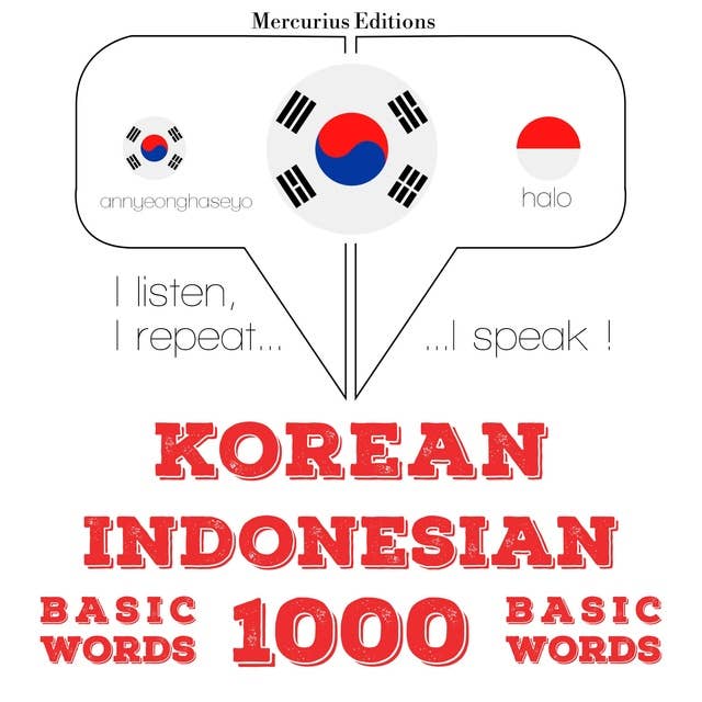 Korean – Indonesian : 1000 basic words