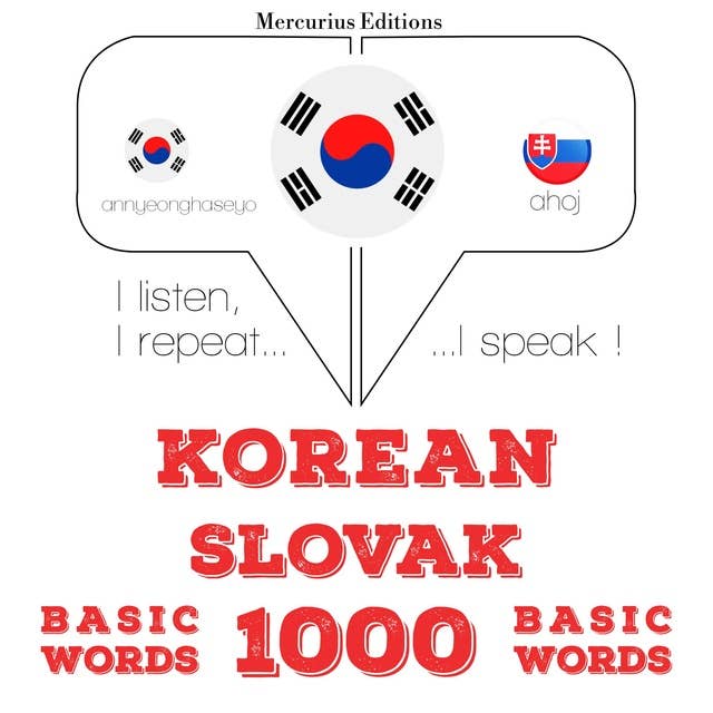Korean – Slovak : 1000 basic words