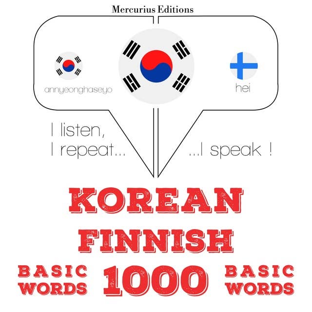 Korean – Finnish : 1000 basic words