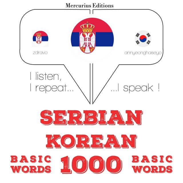 Serbian – Korean : 1000 basic words