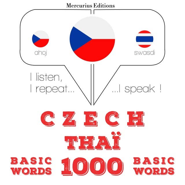 Czech – Thaï : 1000 basic words