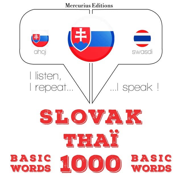 Slovak – Thaï : 1000 basic words