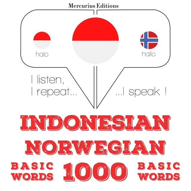 Indonesian – Norwegian: 1000 Basic Words