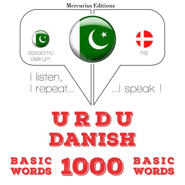 Urdu – Danish : 1000 basic words