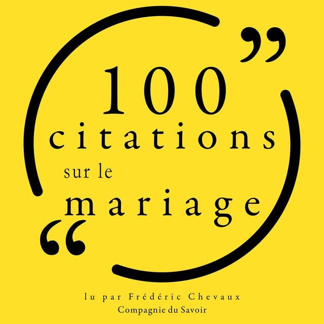 100 citations sur le mariage