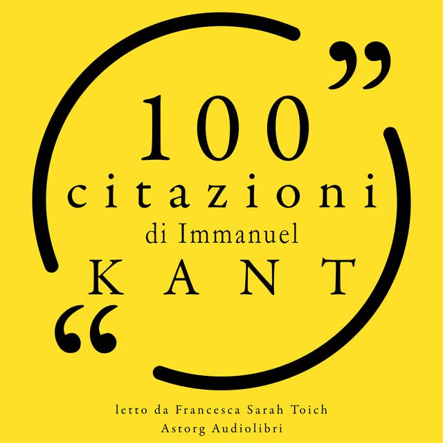Cover for 100 citazioni di Immanuel Kant