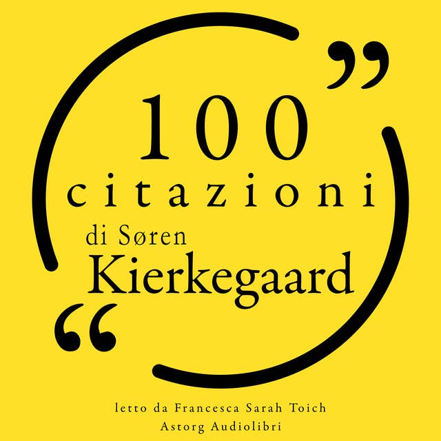 Cover for 100 citazioni Søren Kierkegaard