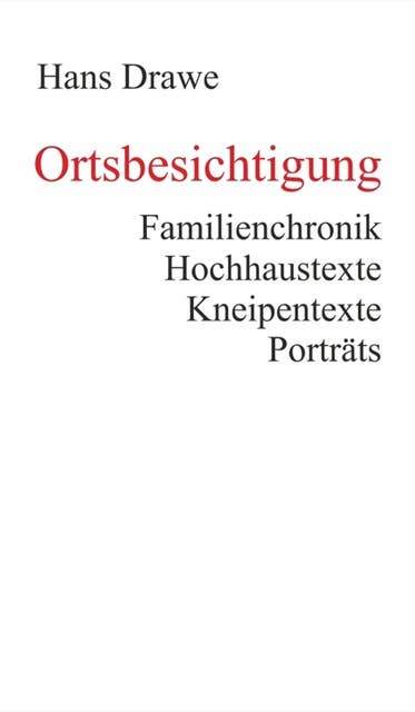 Ortsbesichtigung: Familienchronik, Hochhaustexte, Kneipentexte, Porträts