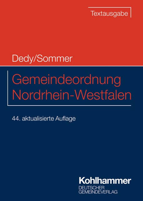 Gemeindeordnung Nordrhein-Westfalen: Textausgabe
