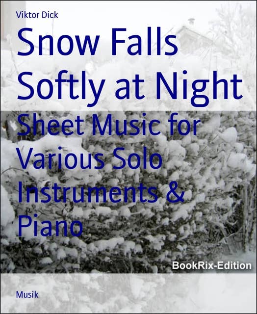 Snow Falls Softly at Night: Sheet Music for Various Solo Instruments & Piano