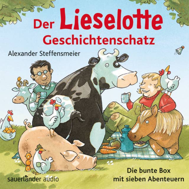 Der Lieselotte Geschichtenschatz - Die bunte Box mit sieben Abenteuern - Hörbücher von Kuh Lieselotte (Ungekürzte Lesung)