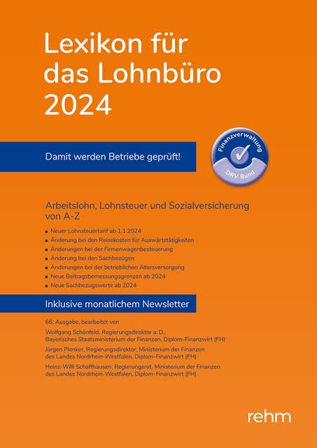 Lexikon für das Lohnbüro 2024 (E-Book EPUB): Arbeitslohn, Lohnsteuer und Sozialversicherung von A-Z