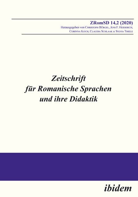 Zeitschrift für Romanische Sprachen und ihre Didaktik (ZRomSD): Heft 14,2