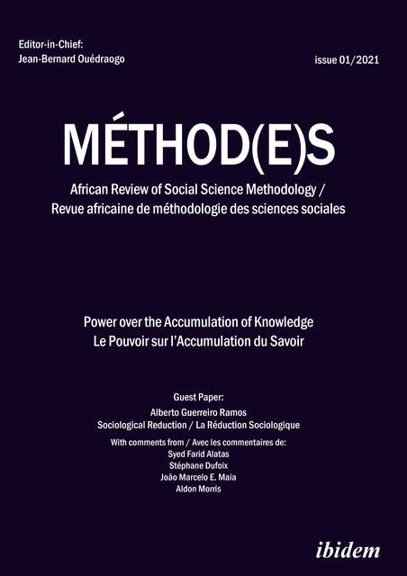 Méthod(e)s: African Review of Social Science Methodology. Revue africaine de méthodologie des sciences sociales