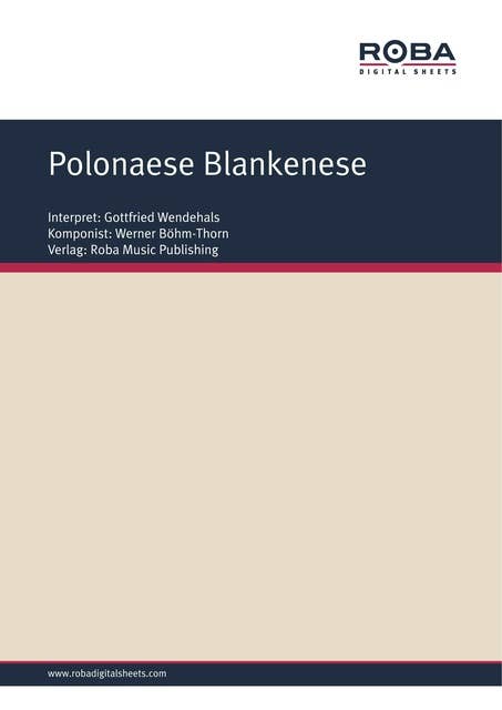Polonaese Blankenese: as performed by Gottlieb Wendehals, Single Songbook