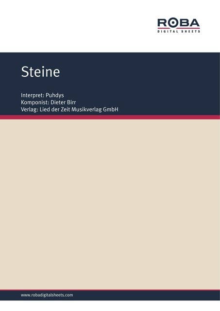 Steine: Single Songbook; as performed by Puhdys