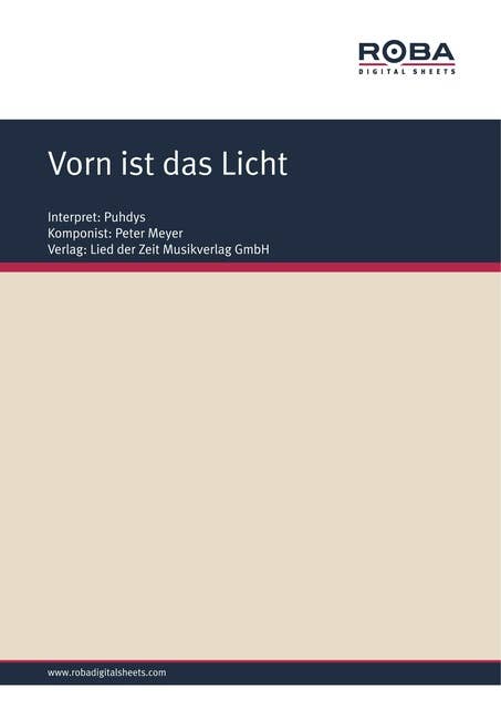 Vorn ist das Licht: Single Songbook; as performed by Puhdys