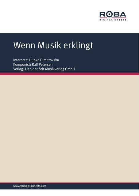 Wenn Musik erklingt: Single Songbook; as performed by Ljupka Dimitrovska