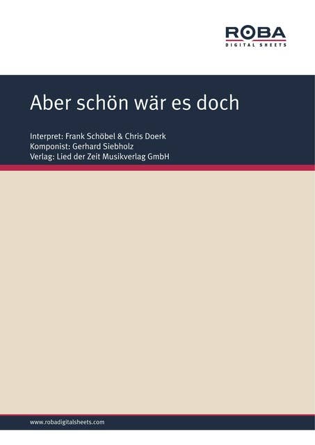 Aber schön wär es doch: Single Songbook, as performed by Frank Schöbel & Chris Doerk