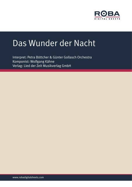 Das Wunder der Nacht: as performed by Petra Böttcher & Günter Gollasch Orchestra, Single Songbook