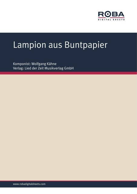 Lampion aus Buntpapier: Single Songbook