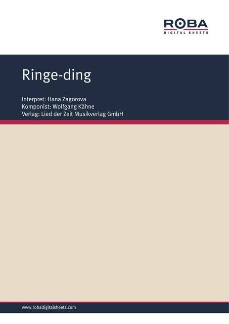 Ringe-ding: as performed by Hana Zagorova, Single Songbook