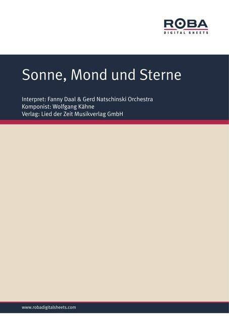 Sonne, Mond und Sterne: as performed by Fanny Daal & Gerd Natschinski Orchestra, Single Songbook