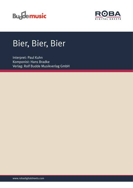 Bier, Bier, Bier: as performed by Paul Kuhn, Single Songbook