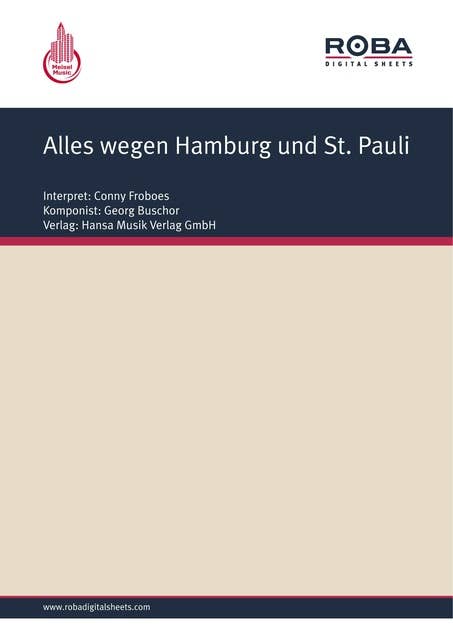 Alles wegen Hamburg und St. Pauli: as performed by Conny Froboes, Single Songbook