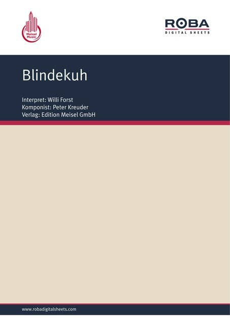Blindekuh: as performed by Willi Forst, Single Songbook
