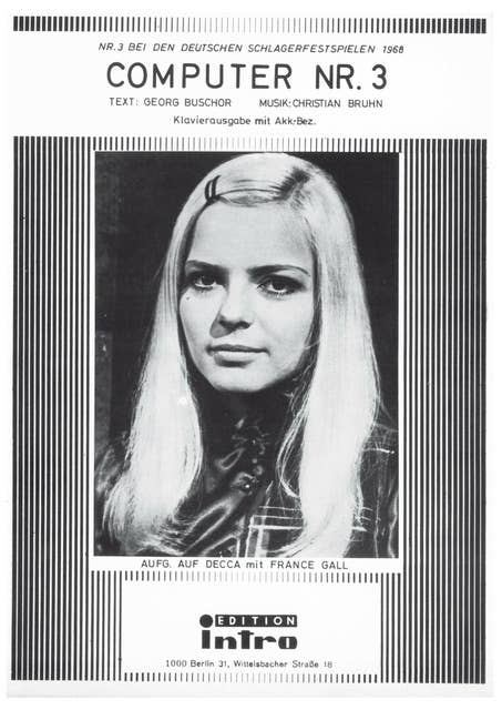 Computer Nr. 3: as performed by France Gall, Single Songbook