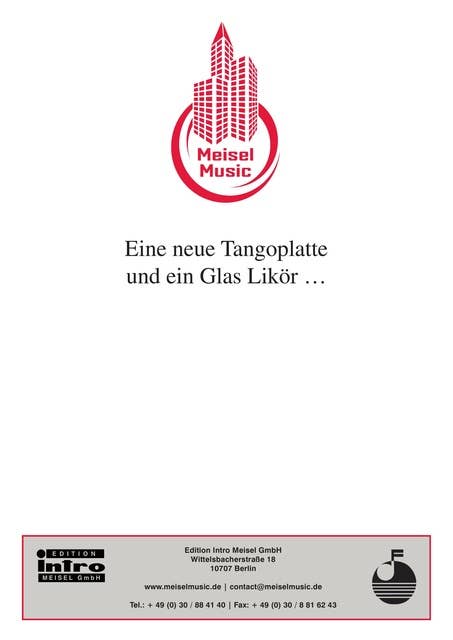 Eine neue Tangoplatte und ein Glas Likör…: Single Songbook